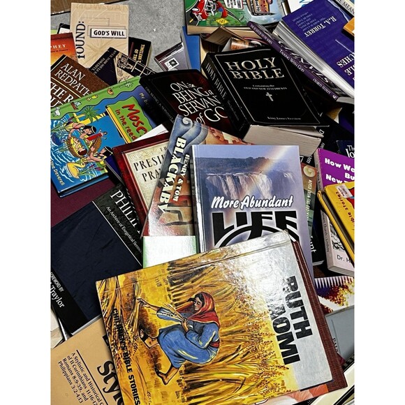 Lot of 100 Christian Prayer Bible Jesus Christ Stories Religion Book RANDOM*MIX